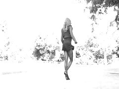 A walk in the park ended with a striptease.