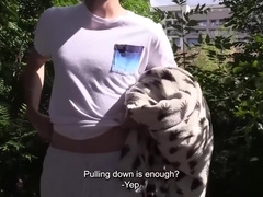 Horny Stranger Lures A Greedy Guy With Cash And Fucks Him Hard After A Bush Hookup