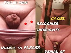 Useless dick caged