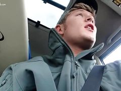 New Blonde Beach Boy Brandon Parker Cums