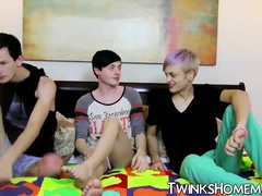 Lusty Lad Services 2 Thick Pricks And Receives Money Shot