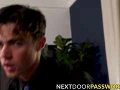 Handsome Nick Floyd got a heavy spanking and pounding from his stepdad Roman Todd