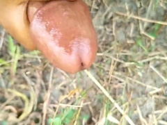 Masturbation Vid4 Bug Cock Masturbation In The Jungle Masturbating With Oil