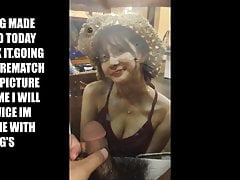 Apink Hayoung Cum Tribute on her big boobs then piss on her