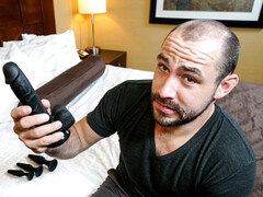 Jizz on the body of a hairy jock after screwing and toying