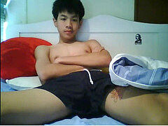 Thai uber-cute boy milking 6