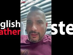 DILF jerks uncut cock on video call PREVIEW