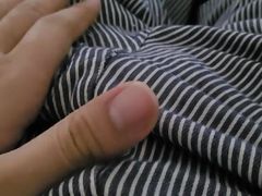 Tiny cock masturbation barely gets hard