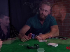 Homo Boys Jerk Hunter And Brogan Luvs Intercourse Poker Game