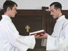 Father Fiore ass-fucking altar boy Mason Anderson