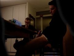 Grand son jerking in front of real grand father (gay)