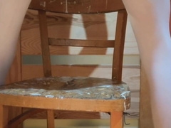 teen 18+ Femboy Rides Dildo Till Orgasm