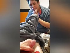 New guy sniffs and sucks my stinky feet