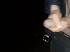 Young Lad makes BWC burst jizz outdoors