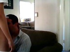 Sucking a neighbor's cock and he cums on my face
