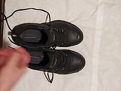 Play with leather work shoes
