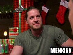 Pierce Paris edges and fucks Kip Johnson in kinky holiday horror