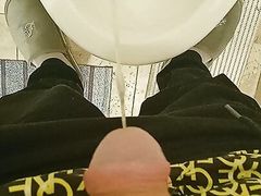 Daddy takes a piss and showing off soft cock #13