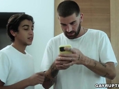 Innocent Latino Twink Gets Hard Anal Fuck With Chris Damned And Gabe Bradshaw