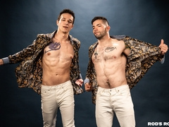 Jayden Marcos pounds roughly Julian Brady's hungry tight anus