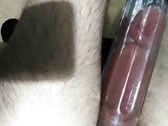 Pumping my cock hard