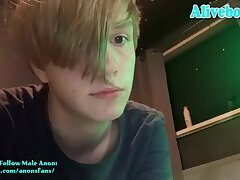 cute twink boy likes to have fun on webcam