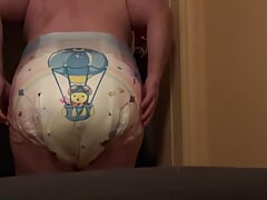 Try new rearz diapers and snapsuit whit a huge plug In my ass