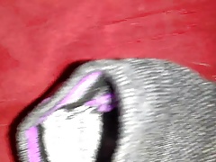 Her Puma Socks Get Cum