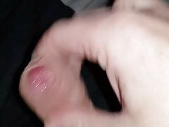 Sissy furiously rubbing clitty till she squirts