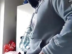 Hot Sri Lankan with huge dick shows off bulge in jock