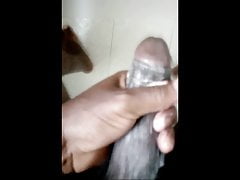 Big Black Cock Pumping Out Cum In The Bathroom