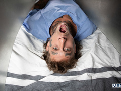 Rough gay ass fucking in the MRI room! - Alex Mecum & Bo Sinn