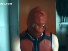 Darksome and red leather