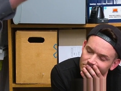 Twink shoplifter gobbles and gets barebacked