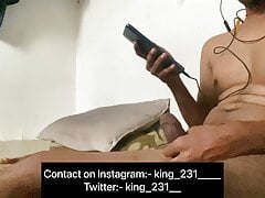 Hyderabad boy alone at flat doing handjob (indian gay)