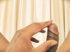 Whose pussy wants to be fucked by this drill bit? It spits warm white gold inside.
