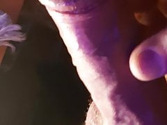 Very fat dick with a little precum