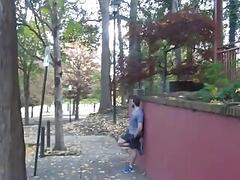 Hairy gay sucked off before eating muscular jock cum on roommates film