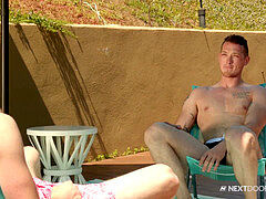 Poolside Threesome Fun at NextDoorStudios