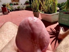 Foot worship, outdoor, spycam