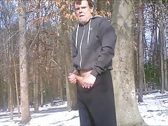 Caught While Cumming in the Snow March 2011