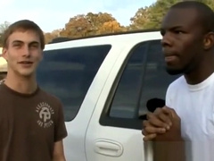 Submissive white boy Brett Styles gets fucked in the ass by black stud