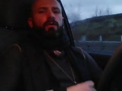 DADDY CUM IN A REST AREA ON THE HIGHWAY