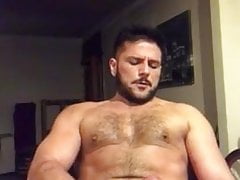 fat dick hunk shoots a small but creamy load