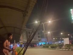 Getting Naked at The Public Bus Stop at Night