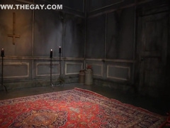 Muscle stud gets treated like a sex slave