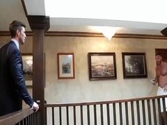 A Man in a Towel, A Man in a Suit