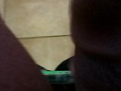 Playing with myself in a public bathroom