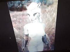 Cum very Hard for a Khajiit Pussy