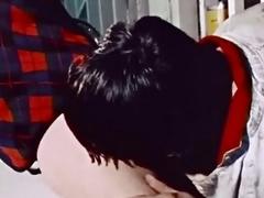 Vintage gay porn showing hairy men fucking nicely